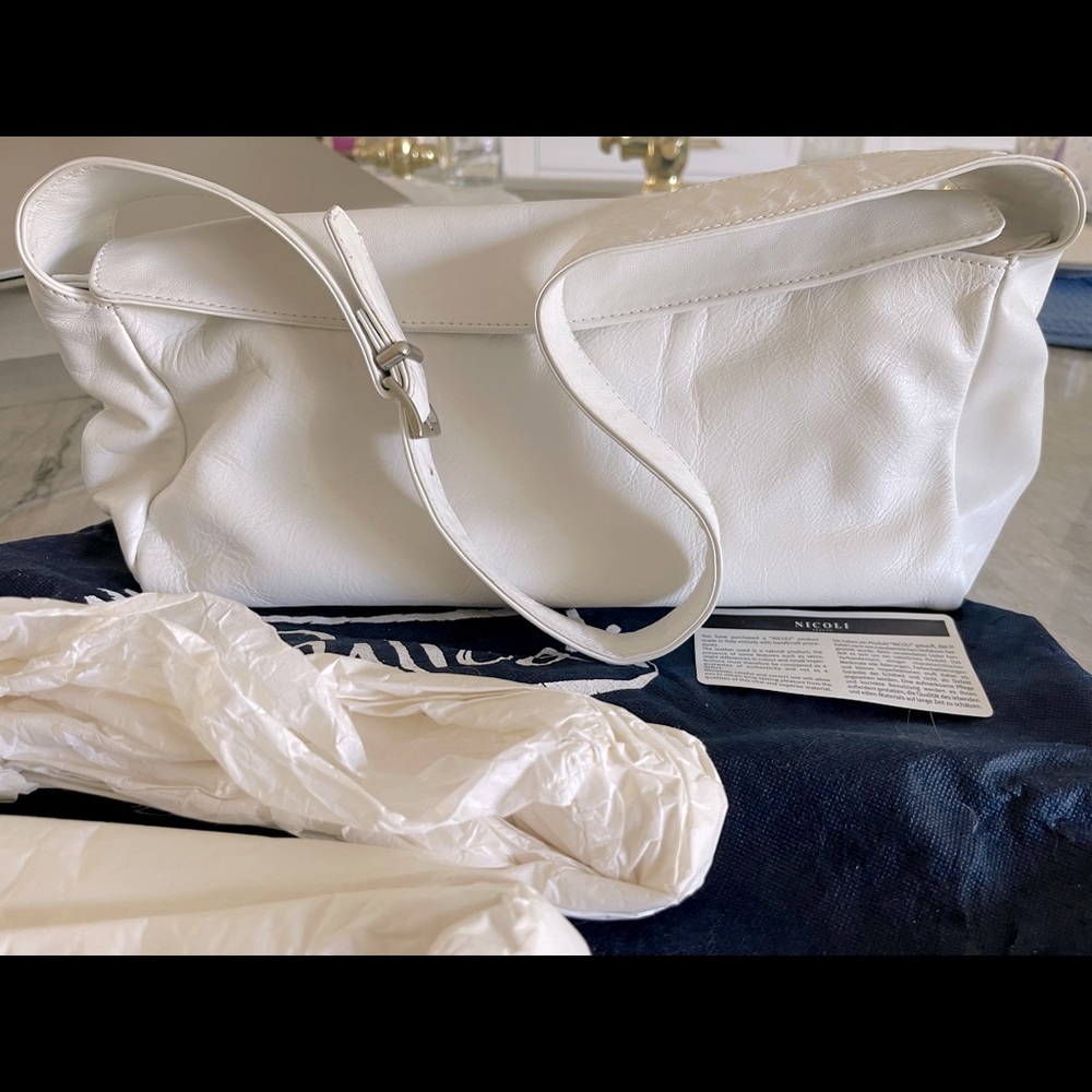 NICOLI Italia genuine very soft leather bag - 12x6
